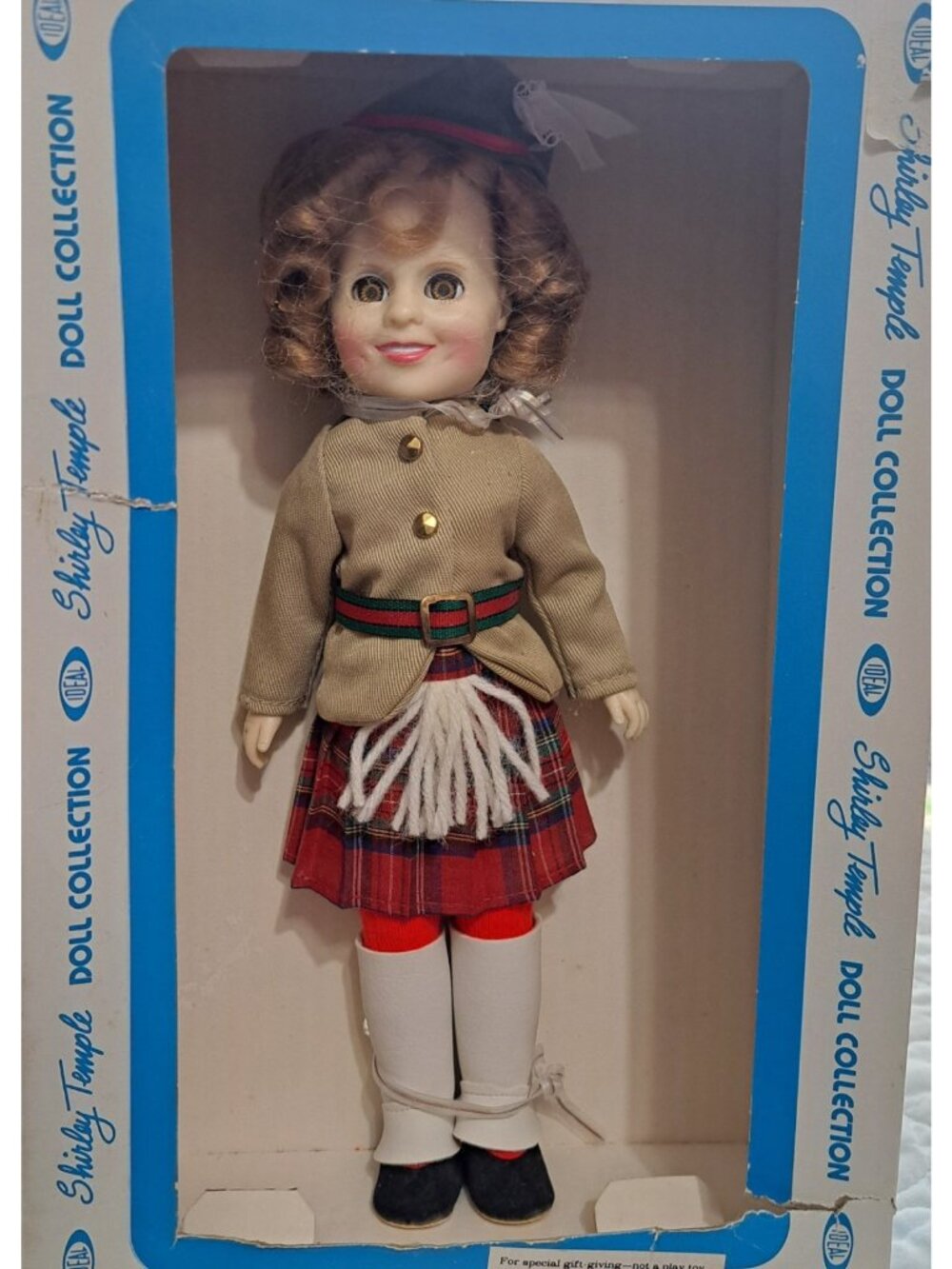 Vintage Shirley Temple by Ideal 12" Doll  in Original Box Wee Willie Winkie